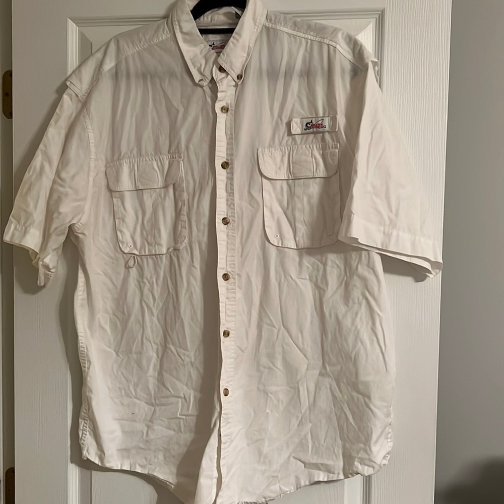 World wide sportsman fishing shirt, xl, EUC